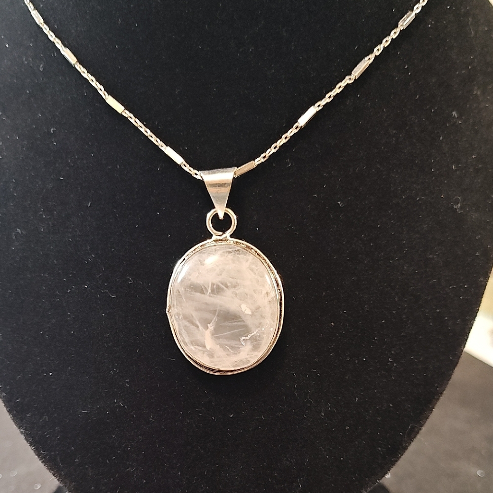 Milky Quartz Gemstone Pendant